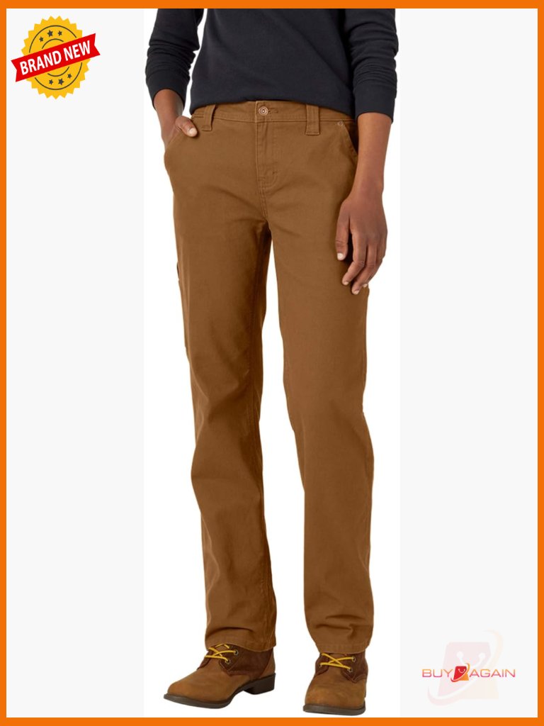 Relaxed Straight Carpenter Duck Pants With 7 Pockets Stretch Canvas